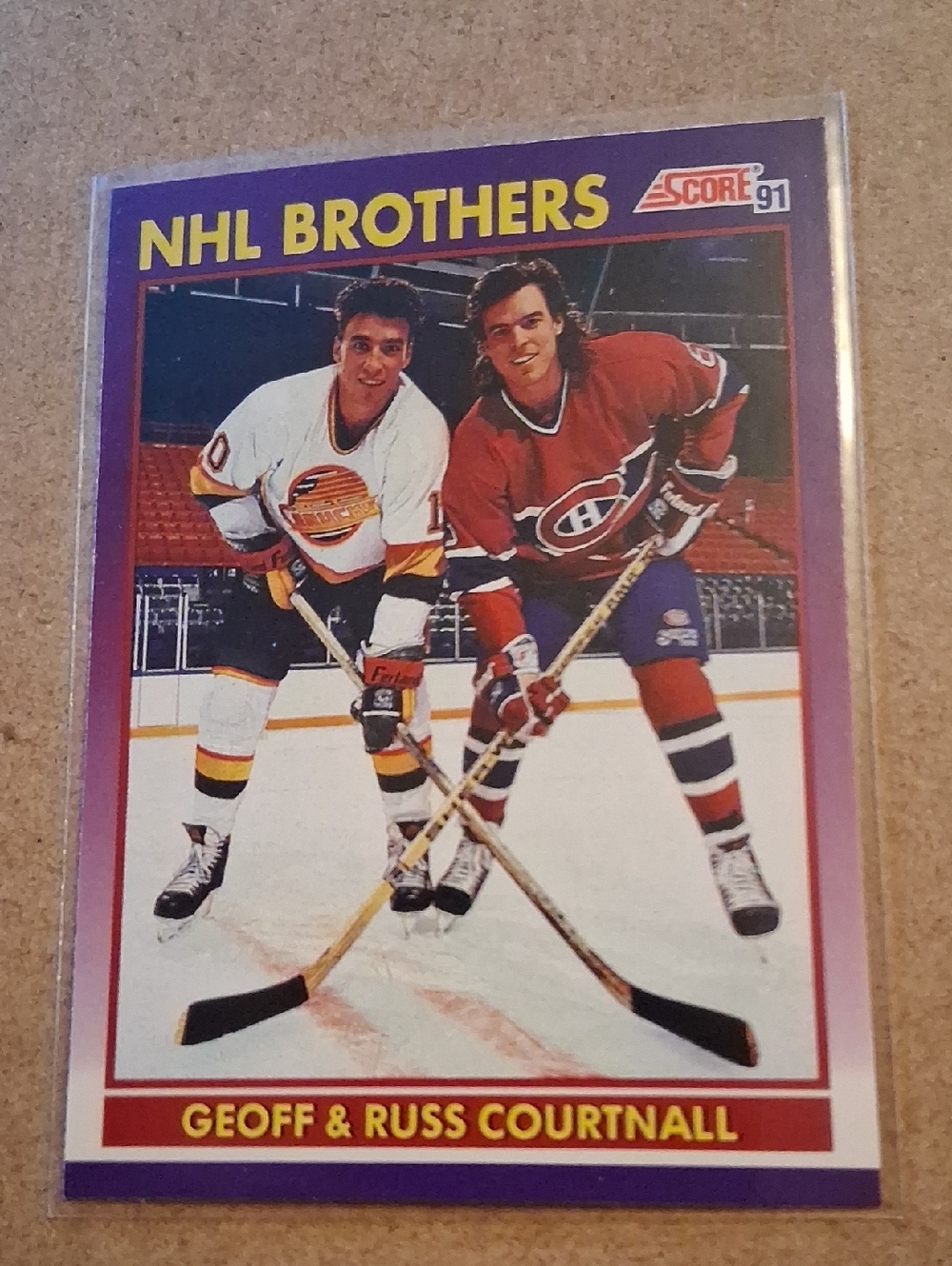 Vancouver Canucks Geoff Courtnall Hockey Cards